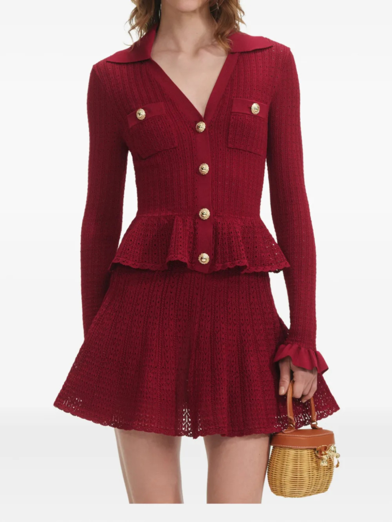 Вязаное платье Self-Portrait, красный
Вязаное платье Self-Portrait, красный