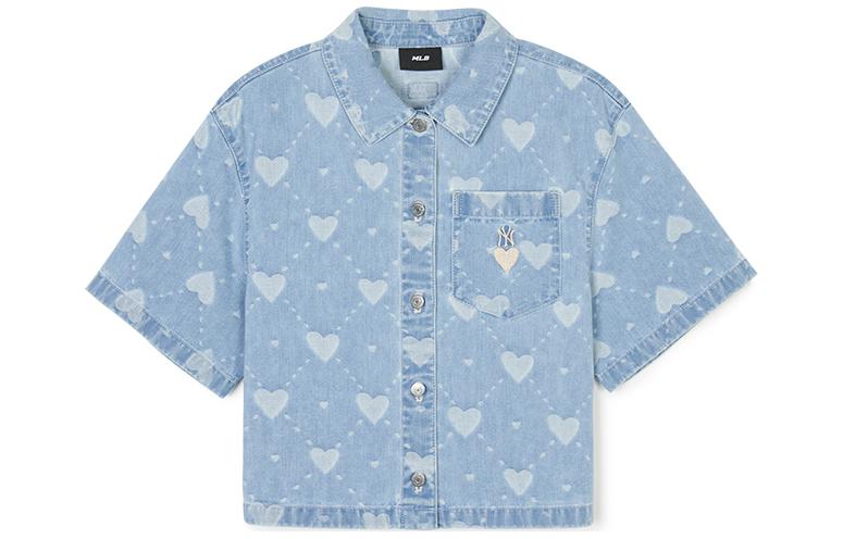 Футболка SS24 женская светло-голубая MLB 
Футболка SS24 женская светло-голубая MLB