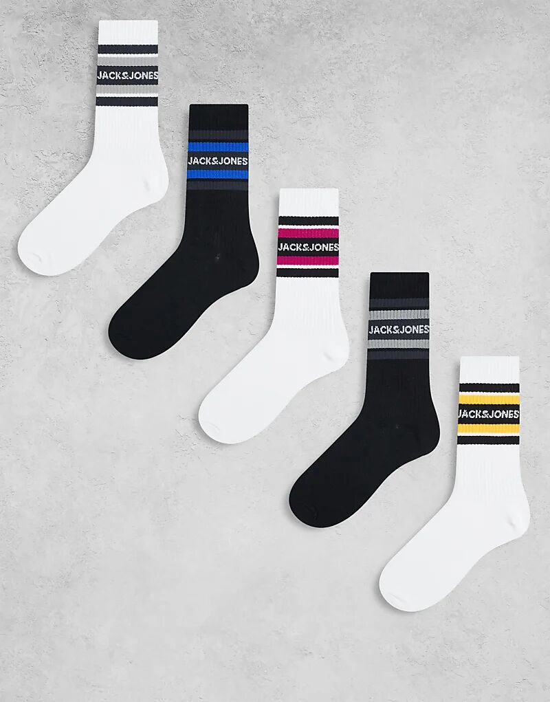 5 пар спортивных носков Jack & Jones с разноцветной полоской
5 пар спортивных носков Jack & Jones с разноцветной полоской