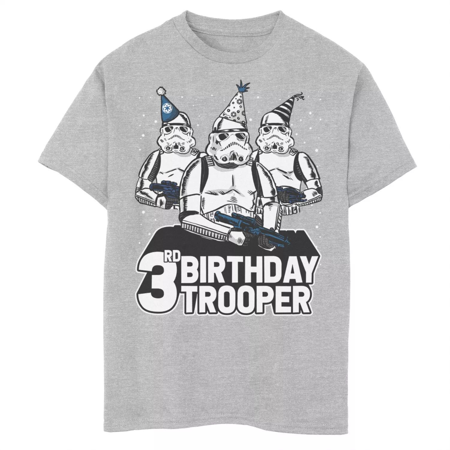 Футболка с рисунком солдата «Звездные войны» для мальчиков 8–20 лет, праздничные шляпы «Трио» на 3-й день рождения Star Wars
Футболка с рисунком солдата «Звездные войны» для мальчиков 8–20 лет, праздничные шляпы «Трио» на 3-й день рождения Star Wars