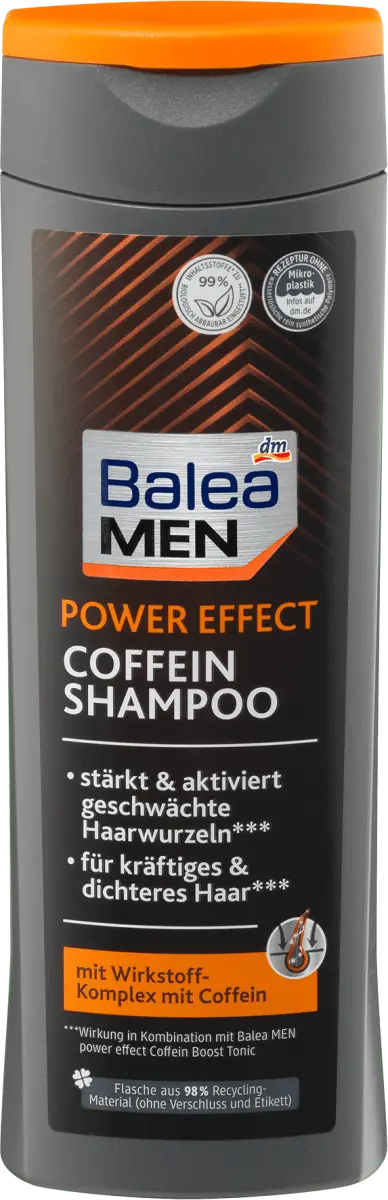 Шампунь Power Effect Кофеин 250мл Balea
Шампунь Power Effect Кофеин 250мл Balea