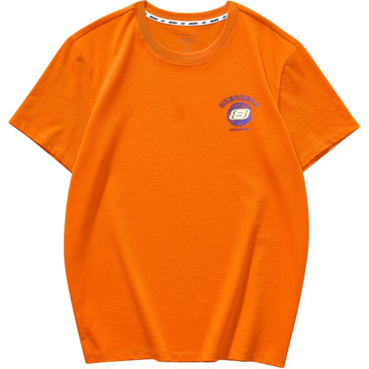 Яркая футболка унисекс цвета попугай оранж Skechers
Яркая футболка унисекс цвета попугай оранж Skechers