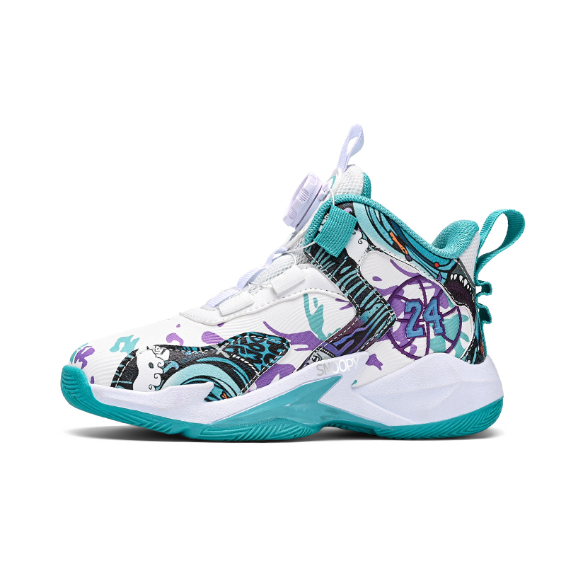 Детские баскетбольные кроссовки с низким верхом, нескользящие, устойчивые к истиранию, водонепроницаемые и дышащие SNOOPY, белый 
Детские баскетбольные кроссовки с низким верхом, нескользящие, устойчивые к истиранию, водонепроницаемые и дышащие SNOOPY, белый