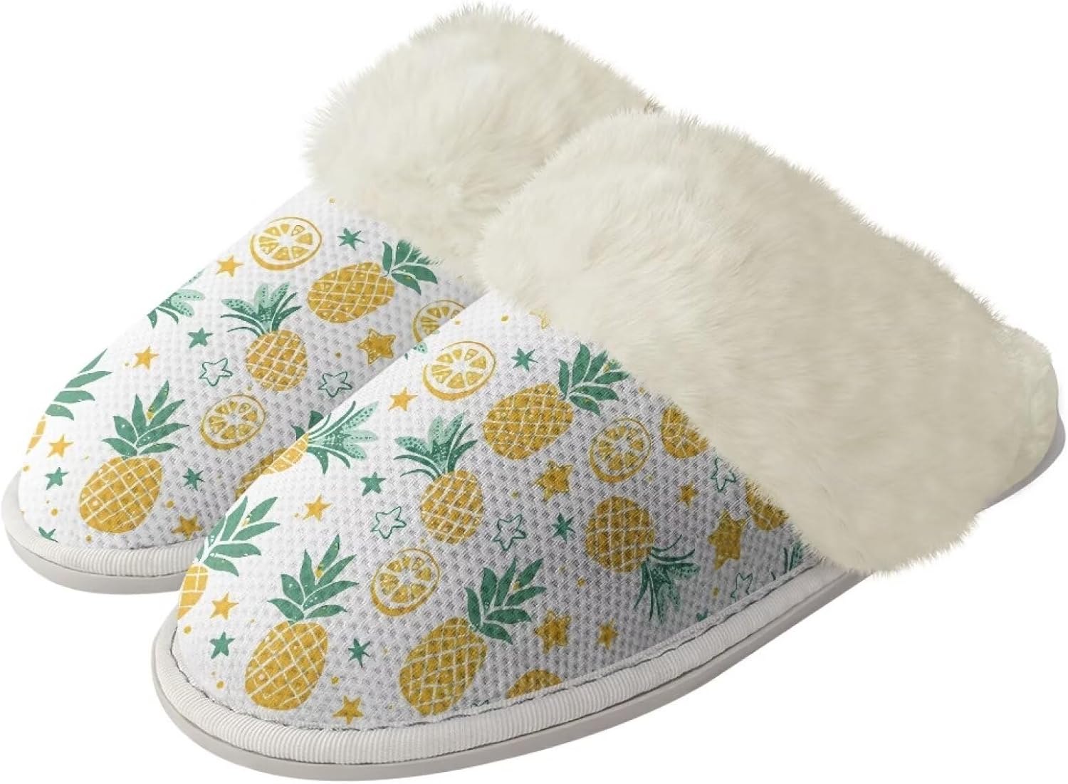 Пушистые тапочки для женщин и мужчин, мягкие зимние теплые плюшевые тапочки на мягкой подошве, домашние, закрытые, унисекс, уютные и дышащие, для спа и ванной Watdotory, Pineapple Lemon
Пушистые тапочки для женщин и мужчин, мягкие зимние теплые плюшевые тапочки на мягкой подошве, домашние, закрытые, унисекс, уютные и дышащие, для спа и ванной Watdotory, Pineapple Lemon