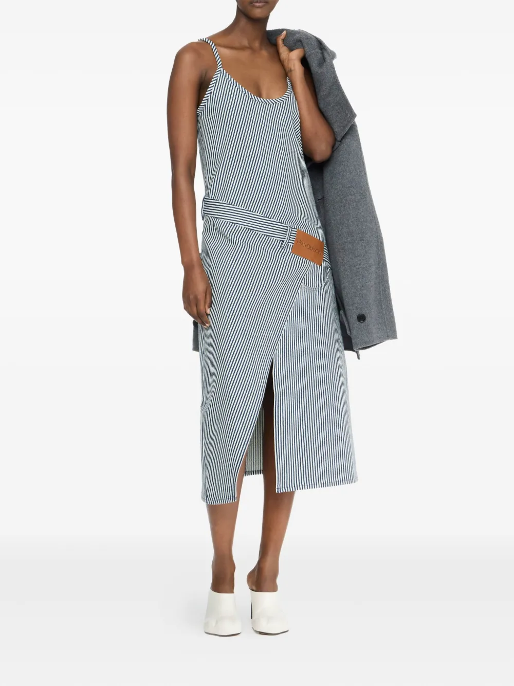 Платье с поясом и полосками JW ANDERSON, синий
Платье с поясом и полосками JW ANDERSON, синий