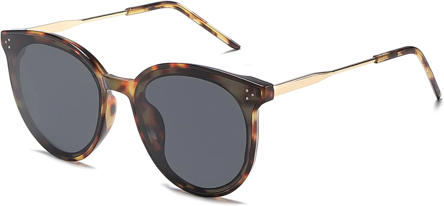 SOJOS Классические модные круглые солнцезащитные очки для женщин и мужчин, большие, с защитой от УФ-излучения UV400, для отдыха, модель SJ2068, Dark Tortoise/Grey
SOJOS Классические модные круглые солнцезащитные очки для женщин и мужчин, большие, с защитой от УФ-излучения UV400, для отдыха, модель SJ2068, Dark Tortoise/Grey