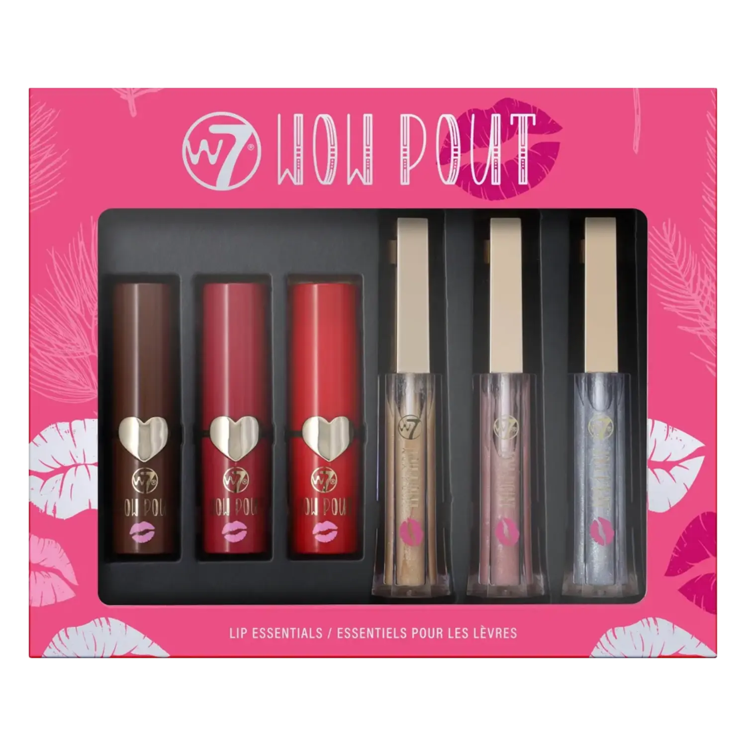 Набор: матовая помада W7 Wow Pout, 3х3 мл
Набор: матовая помада W7 Wow Pout, 3х3 мл