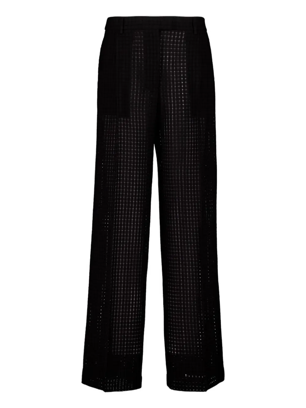 Хлопковые брюки с сетчатым узором La DoubleJ, черный
Хлопковые брюки с сетчатым узором La DoubleJ, черный