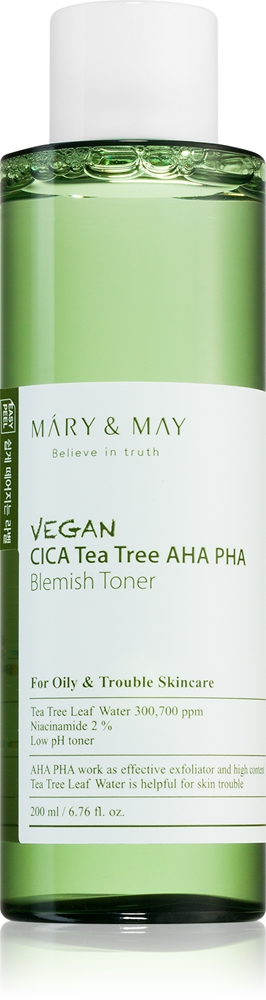 Успокаивающий тоник Cica Tea Tree AHA PH для проблемной кожи, склонной к акне Mary & May, 200 мл
Успокаивающий тоник Cica Tea Tree AHA PH для проблемной кожи, склонной к акне Mary & May, 200 мл