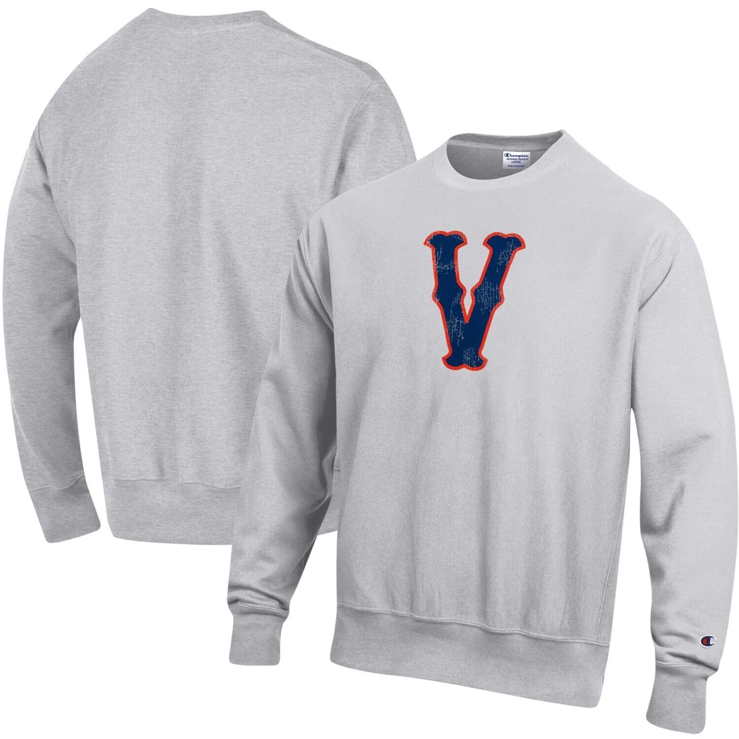 Мужской серый пуловер с логотипом Virginia Cavaliers Vault обратного переплетения с принтом меланхолии Champion
Мужской серый пуловер с логотипом Virginia Cavaliers Vault обратного переплетения с принтом меланхолии Champion