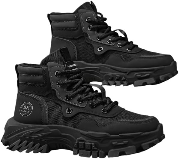 Высокие походные ботинки, прочные кроссовки на шнуровке для прогулок на природе - мужская модная обувь Azttoztto, черный
Высокие походные ботинки, прочные кроссовки на шнуровке для прогулок на природе - мужская модная обувь Azttoztto, черный