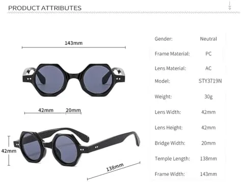 Винтажные шестиугольные солнцезащитные очки для женщин, ретро-очки с заклепками, черепаховая оправа, маленькие круглые солнцезащитные очки для мужчин MTZJH, C2 Gary
Винтажные шестиугольные солнцезащитные очки для женщин, ретро-очки с заклепками, черепаховая оправа, маленькие круглые солнцезащитные очки для мужчин MTZJH, C2 Gary