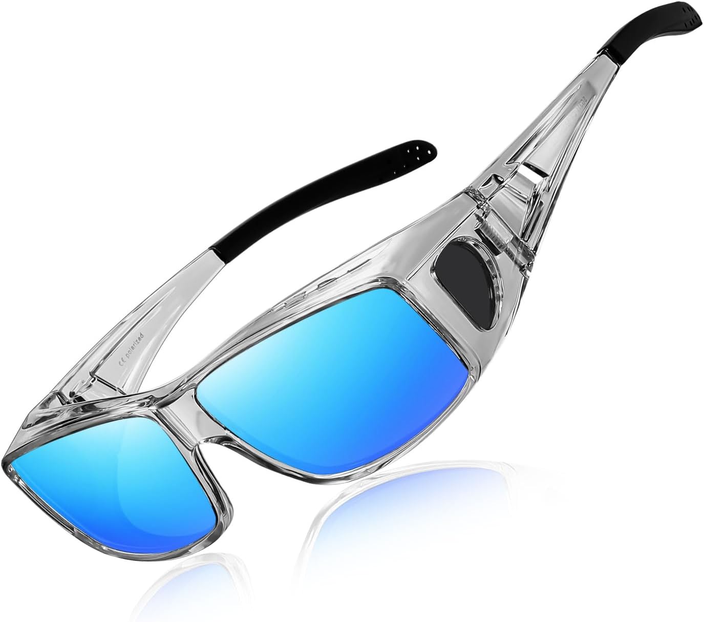 Солнцезащитные очки Wzerry Fit Over Glasses для женщин и мужчин, поляризованные, увеличенного размера, для очков с диоптриями, защита UV400, Transparent Grey Frame/Blue Lens
Солнцезащитные очки Wzerry Fit Over Glasses для женщин и мужчин, поляризованные, увеличенного размера, для очков с диоптриями, защита UV400, Transparent Grey Frame/Blue Lens