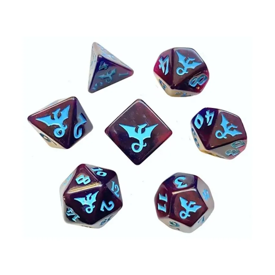 Poly Set Swirl — Dreadwyrm с синим (7), Dragon Dice (Black Oak)
Poly Set Swirl — Dreadwyrm с синим (7), Dragon Dice (Black Oak)