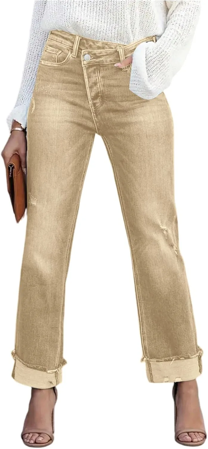 Женские джинсы с высокой талией и прямыми штанинами lopmou
Женские джинсы с высокой талией и прямыми штанинами lopmou