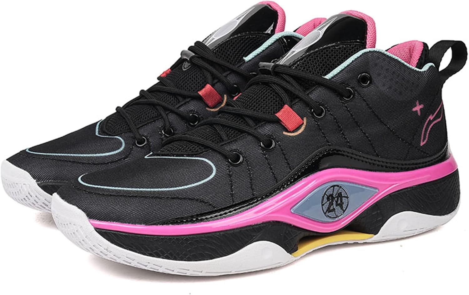 Мужские высокие баскетбольные кроссовки с толстой подошвой, амортизирующие, с нескользящей шнуровкой, дышащие, с круглым носком, повседневные спортивные кроссовки, подходят для бега, велоспорта и баскетбола на кампусе Qaoterod, черный
Мужские высокие баскетбольные кроссовки с толстой подошвой, амортизирующие, с нескользящей шнуровкой, дышащие, с круглым носком, повседневные спортивные кроссовки, подходят для бега, велоспорта и баскетбола на кампусе Qaoterod, черный