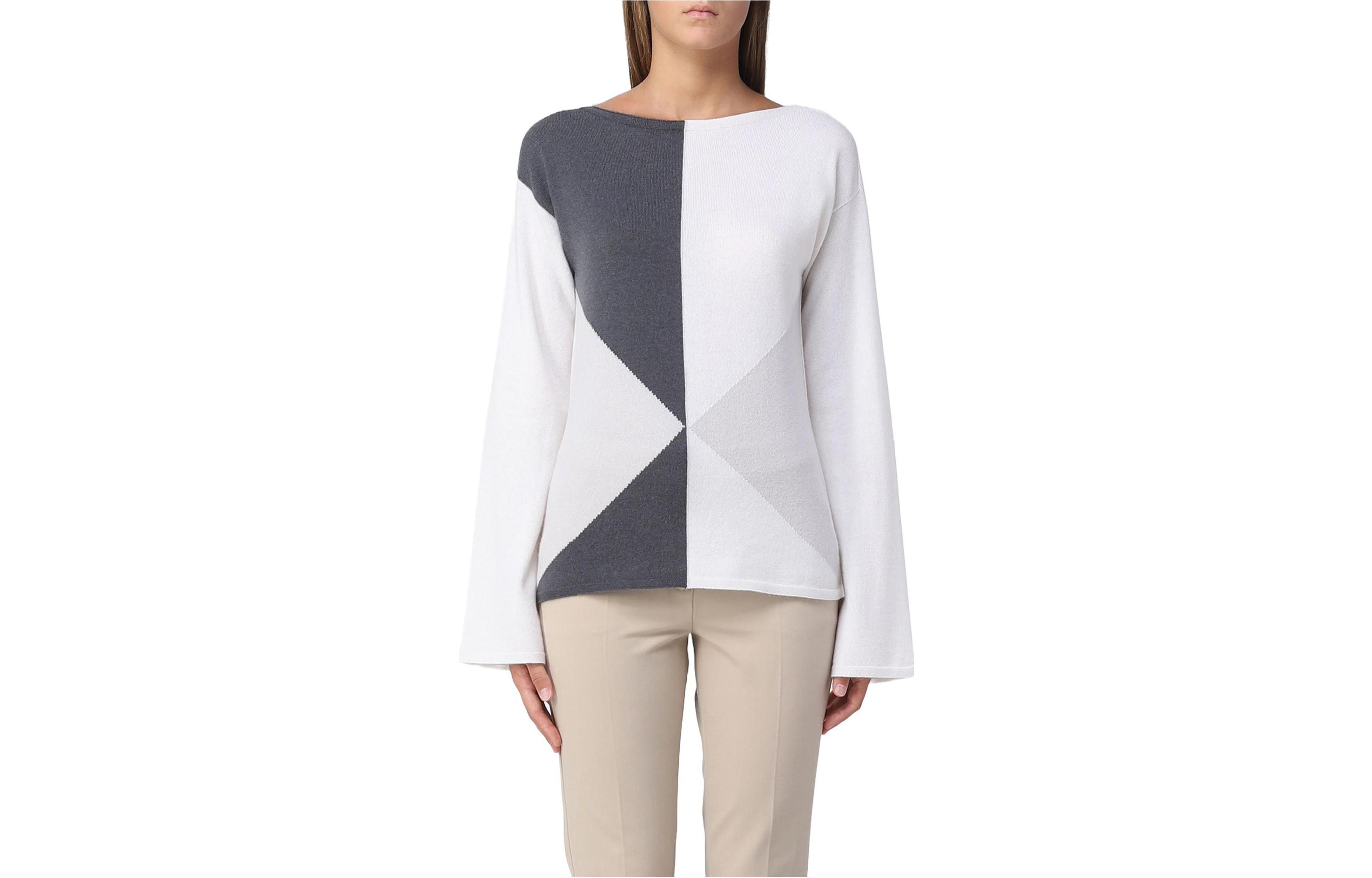 Свитер из кашемира женский серо-белый EMPORIO ARMANI
Свитер из кашемира женский серо-белый EMPORIO ARMANI