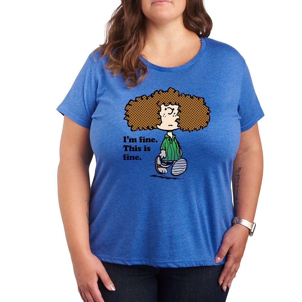 Футболка Plus Peanuts Patty I'm Fine с графическим рисунком Licensed Character, цвет Heather Royal Blue
Футболка Plus Peanuts Patty I'm Fine с графическим рисунком Licensed Character, цвет Heather Royal Blue