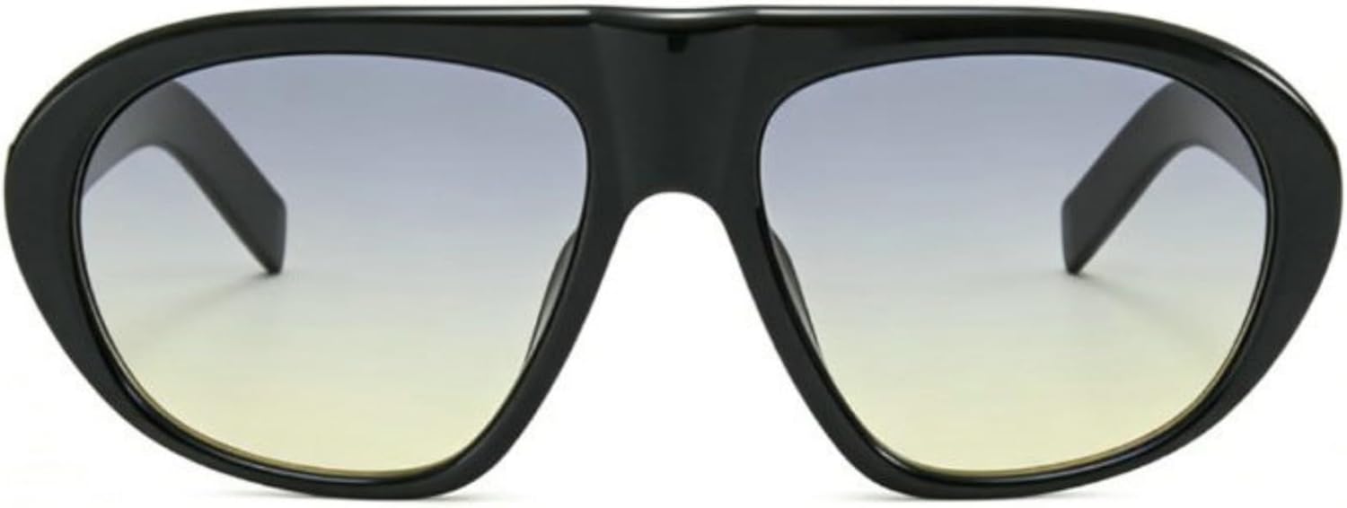 Willochra Модные солнцезащитные очки-пилот большого размера для женщин и мужчин, ретро, массивные, в стиле 70-х, с градиентным переходом цвета, защита от УФ-излучения UV400, овальные солнцезащитные очки для улицы, C10
Willochra Модные солнцезащитные очки-пилот большого размера для женщин и мужчин, ретро, массивные, в стиле 70-х, с градиентным переходом цвета, защита от УФ-излучения UV400, овальные солнцезащитные очки для улицы, C10