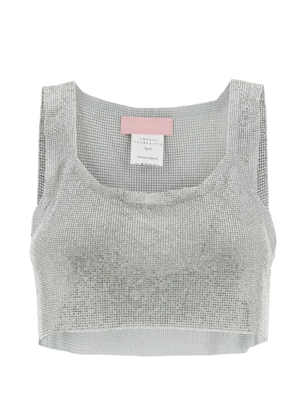 Топ Aten с эффектом металлик Twenty Fourhaitch, серебряный
Топ Aten с эффектом металлик Twenty Fourhaitch, серебряный