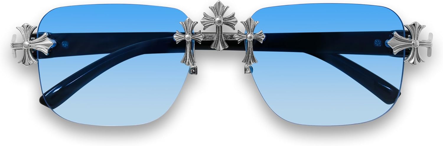 Классические солнцезащитные очки ICE STAR с тройным перекрестием в оправе – безрамочный дизайн для мужчин и женщин, роскошный подарок в стиле стритстайл, Silver Frame With Blue Lens
Классические солнцезащитные очки ICE STAR с тройным перекрестием в оправе – безрамочный дизайн для мужчин и женщин, роскошный подарок в стиле стритстайл, Silver Frame With Blue Lens