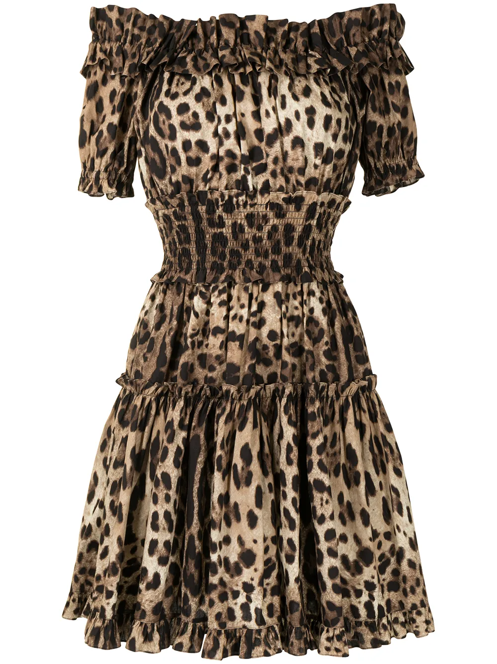 Короткое платье с леопардовым принтом Dolce & Gabbana, коричневый
Короткое платье с леопардовым принтом Dolce & Gabbana, коричневый