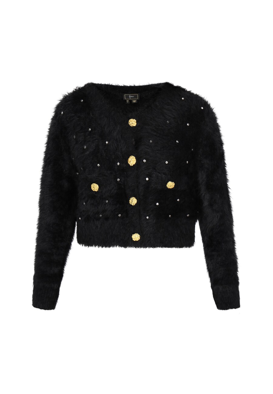 Вязаный кардиган faina Fashion Look, черный
Вязаный кардиган faina Fashion Look, черный