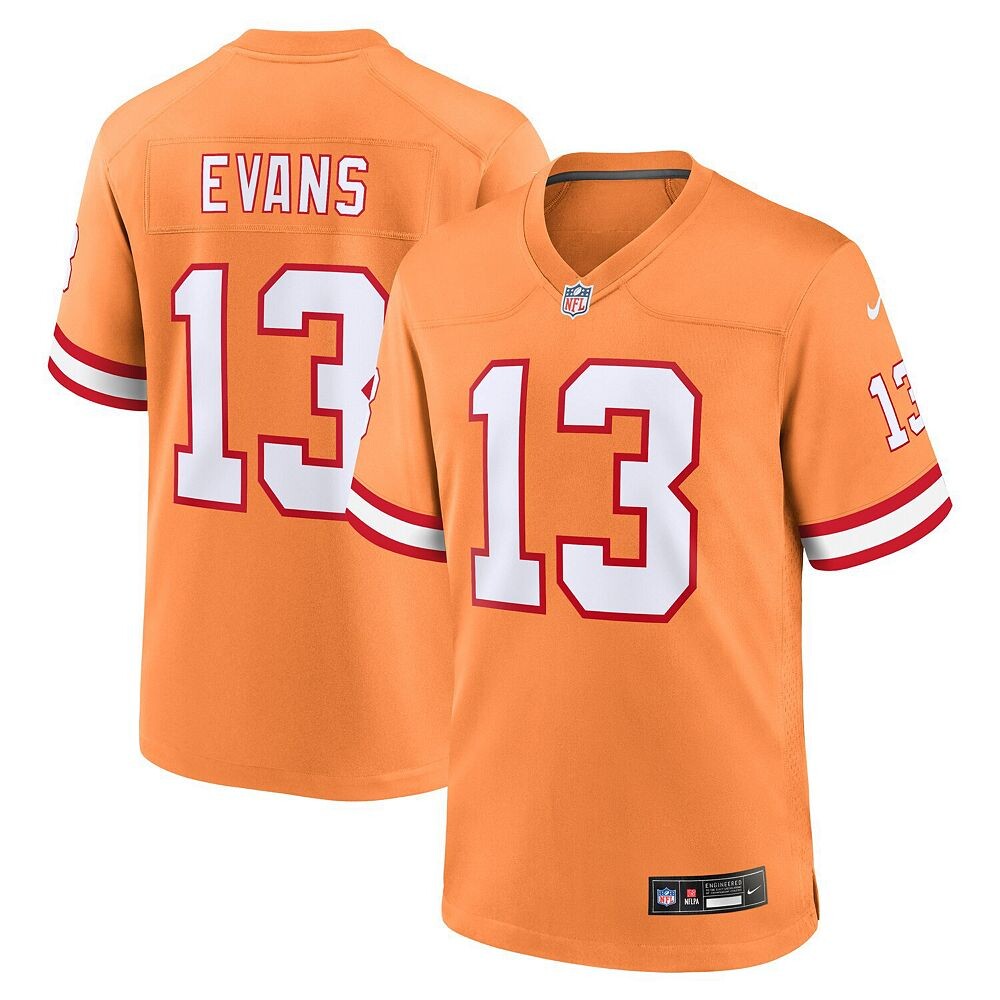 Мужская футболка Nike Mike Evans Orange Tampa Bay Buccaneers Throwback Game, цвет Buc Orange
Мужская футболка Nike Mike Evans Orange Tampa Bay Buccaneers Throwback Game, цвет Buc Orange