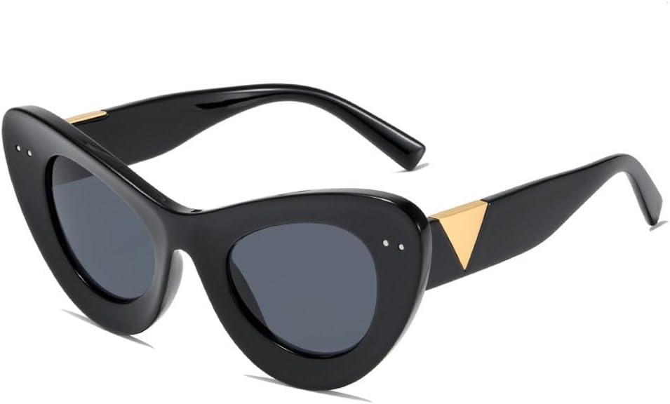 Ретро-солнцезащитные очки «кошачий глаз» для женщин, модные очки с заклепками, прозрачные линзы, мужские солнцезащитные очки в тренде, защита от ультрафиолета UV400 TKKTLLT, Black Grey
Ретро-солнцезащитные очки «кошачий глаз» для женщин, модные очки с заклепками, прозрачные линзы, мужские солнцезащитные очки в тренде, защита от ультрафиолета UV400 TKKTLLT, Black Grey