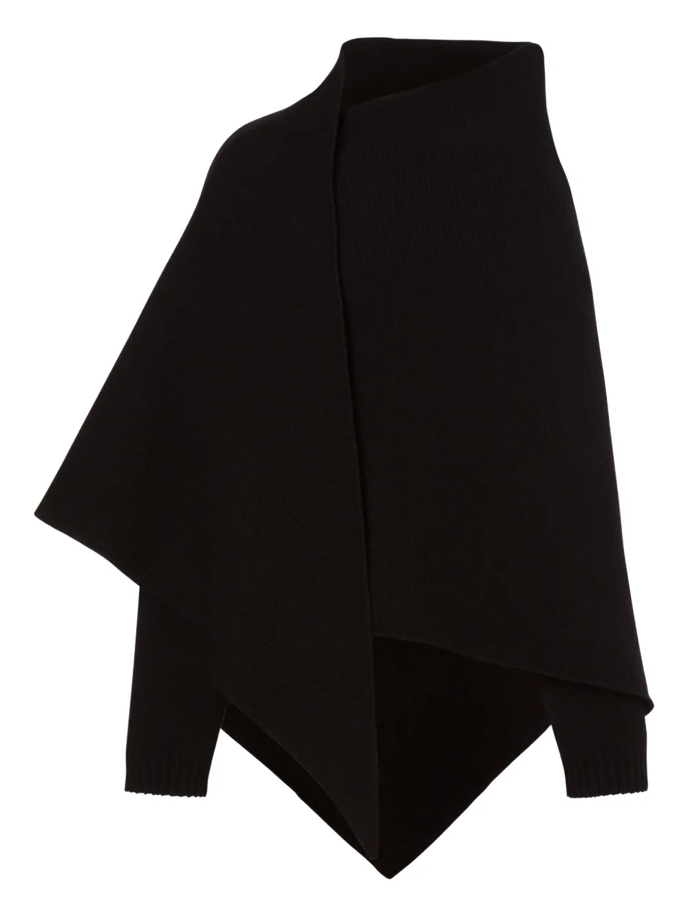 Пончо из смесовой вирджинской шерсти Alberta Ferretti, черный
Пончо из смесовой вирджинской шерсти Alberta Ferretti, черный