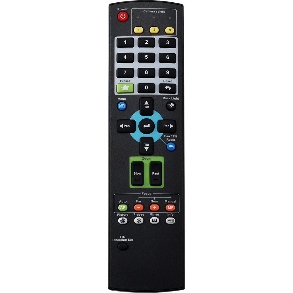 Пульт дистанционного управления Lumens для всех PTZ-видеокамер
Пульт дистанционного управления Lumens для всех PTZ-видеокамер