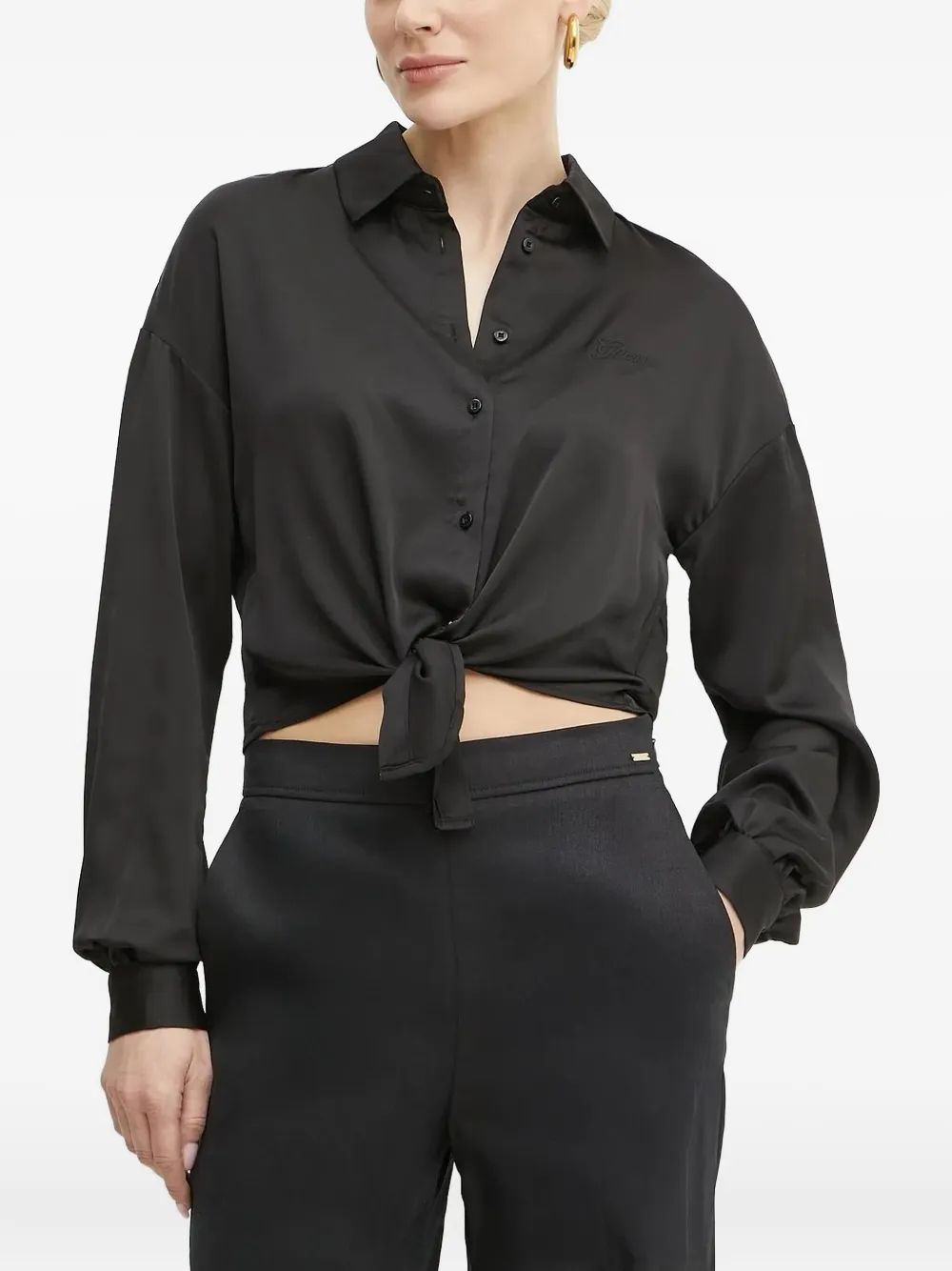 Блузка с завязками спереди GUESS USA, черный
Блузка с завязками спереди GUESS USA, черный