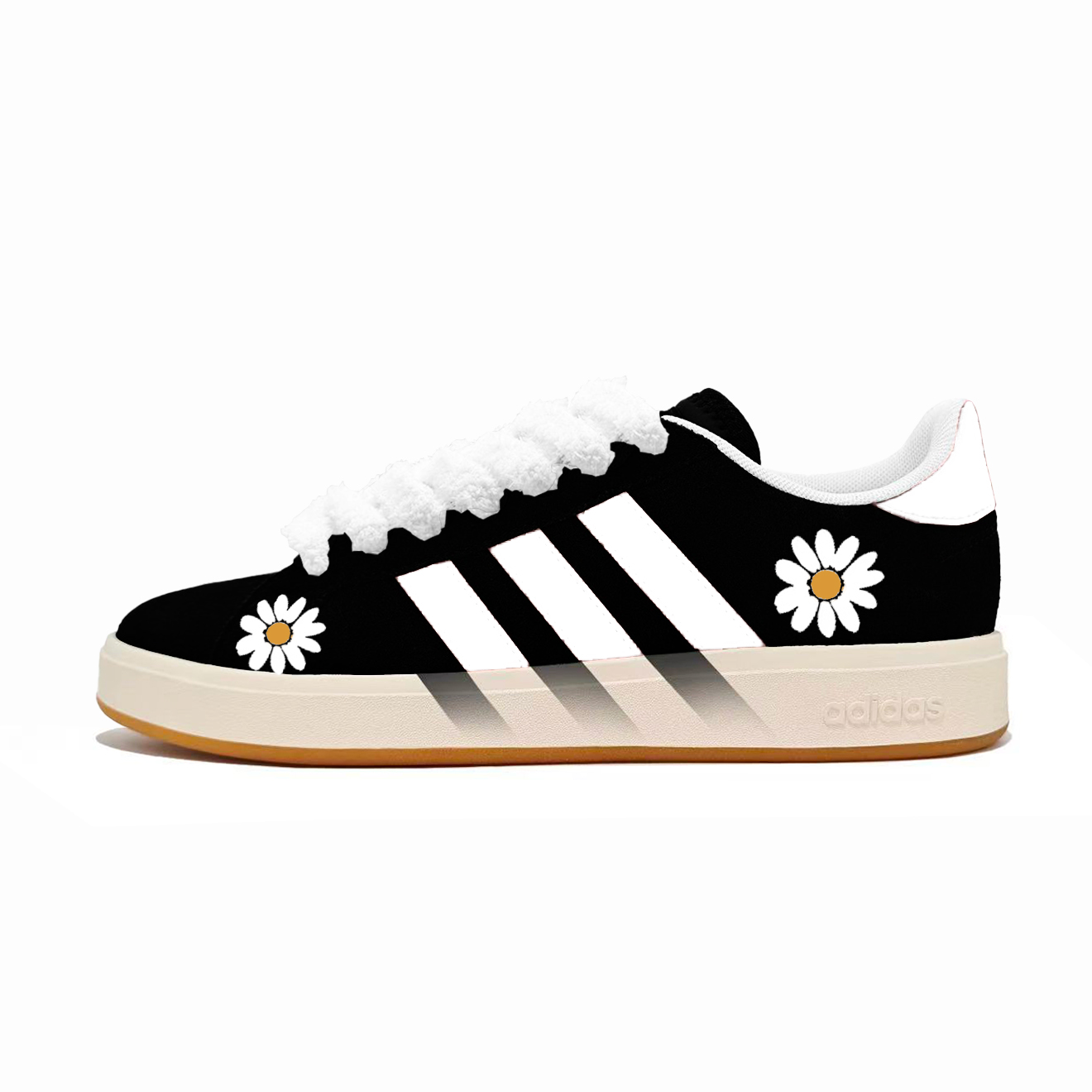 Adidas Grand Court Base 00s Fluffy Daisy Abrasion Resistant Slip Resistant Low top Skateboard Shoes Unisex Black White
Adidas Grand Court Base 00s Fluffy Daisy Abrasion Resistant Slip Resistant Low top Skateboard Shoes Unisex Black White