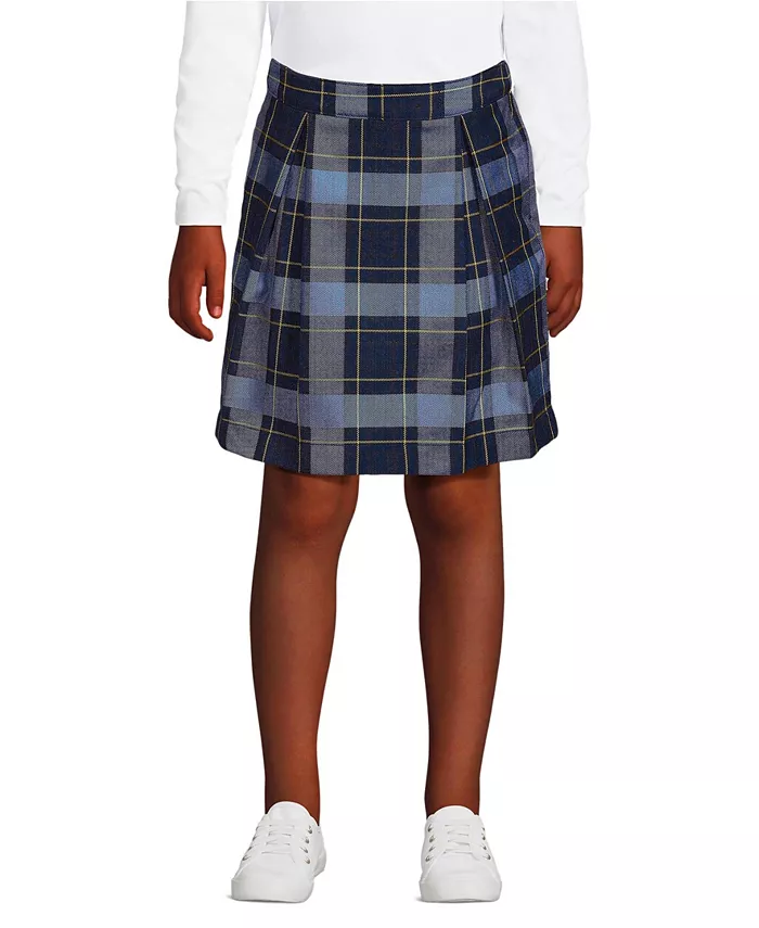 Юбка-шорты в клетку для девочек школьная, длина до колена Lands' End, синий
Юбка-шорты в клетку для девочек школьная, длина до колена Lands' End, синий