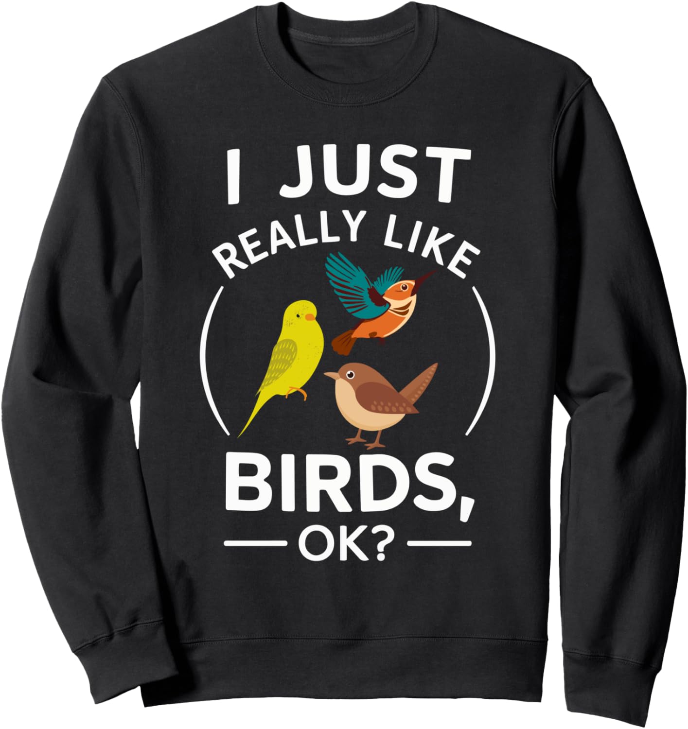 Люблю птиц, но ладно. Милая толстовка с птичкой Just Really Like Birds, Ok, черный
Люблю птиц, но ладно. Милая толстовка с птичкой Just Really Like Birds, Ok, черный