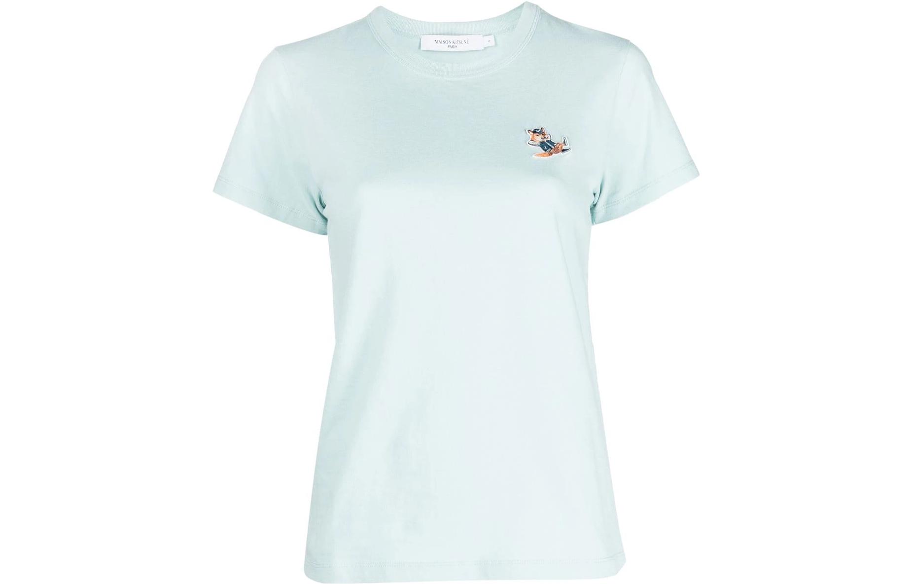 Maison Kitsune Футболка женская розовая/голубая
Maison Kitsune Футболка женская розовая/голубая