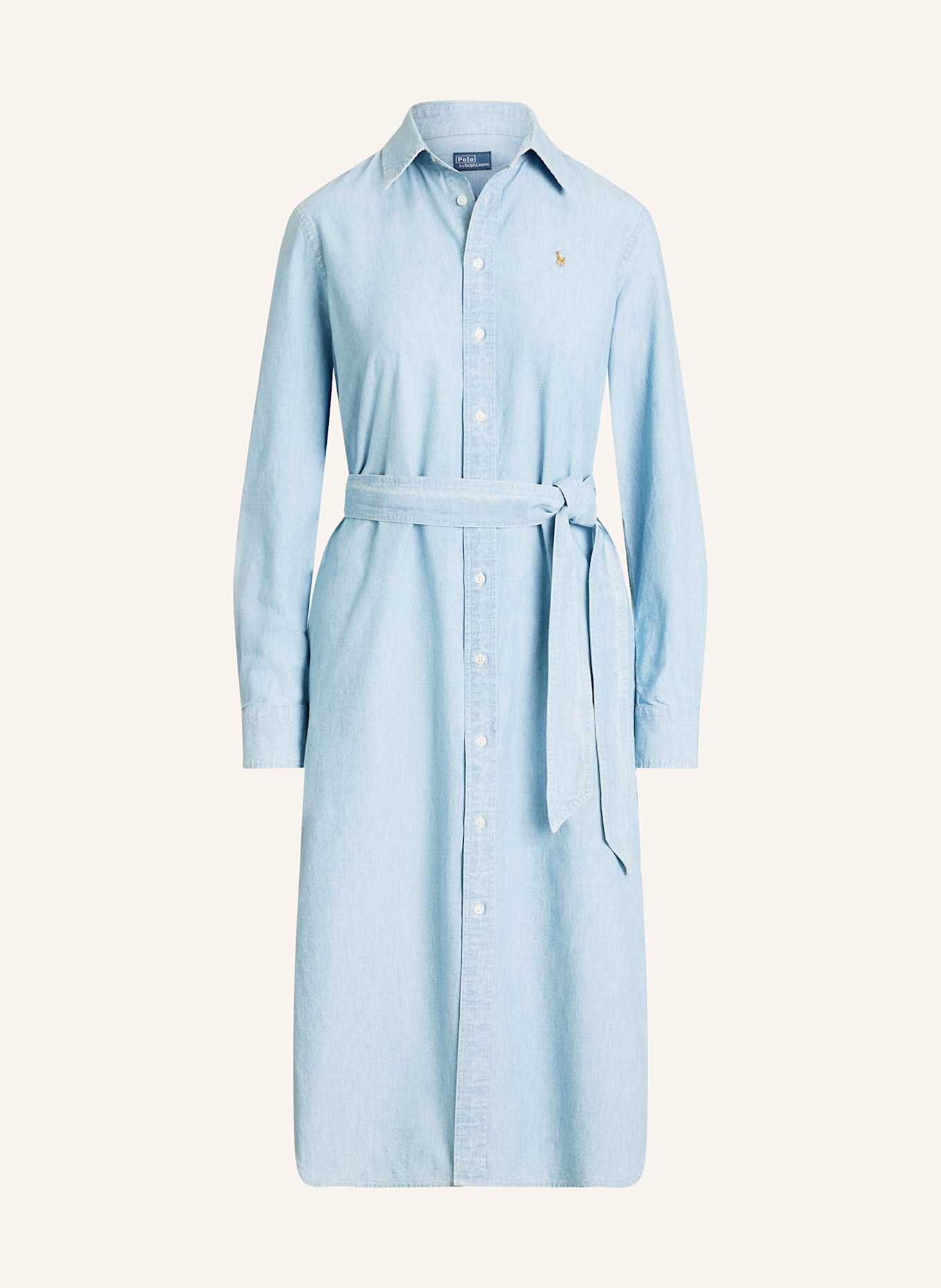 Платье-Рубашка в джинсовом стиле Polo Ralph Lauren, голубой
Платье-Рубашка в джинсовом стиле Polo Ralph Lauren, голубой