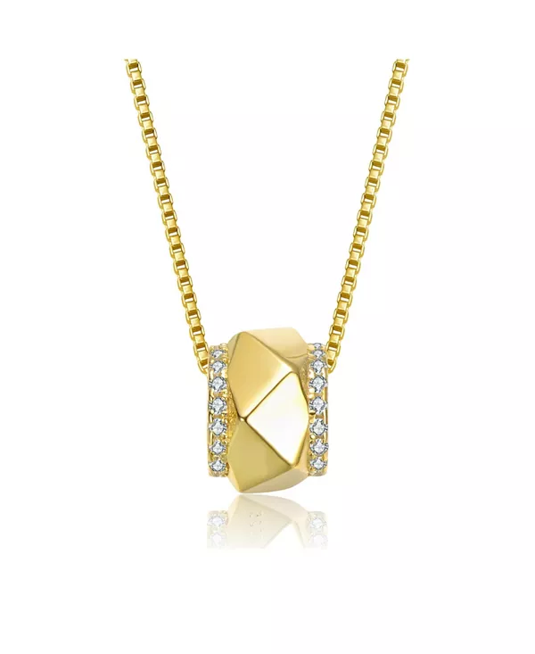 Ожерелье с подвеской геометрической формы из стерлингового серебра 14 карат, покрытого золотом, с прозрачными кубическими цирконами Genevive, gold
Ожерелье с подвеской геометрической формы из стерлингового серебра 14 карат, покрытого золотом, с прозрачными кубическими цирконами Genevive, gold