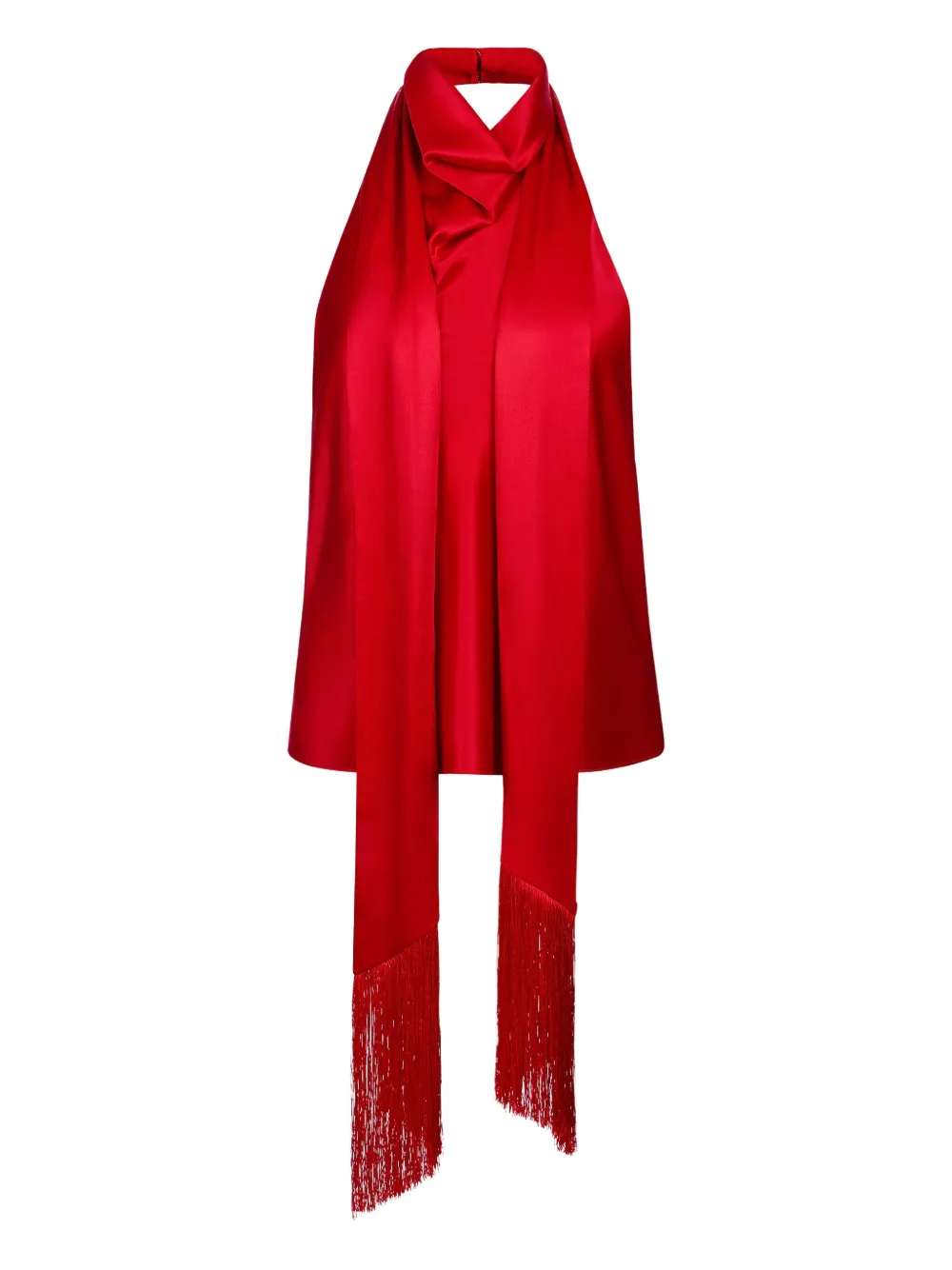 Топ с бахромой и воротником-халтером Nina Ricci, красный
Топ с бахромой и воротником-халтером Nina Ricci, красный