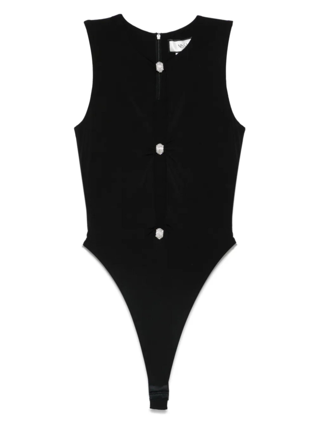 Боди NISSA, украшенный стразами, черный
Боди NISSA, украшенный стразами, черный