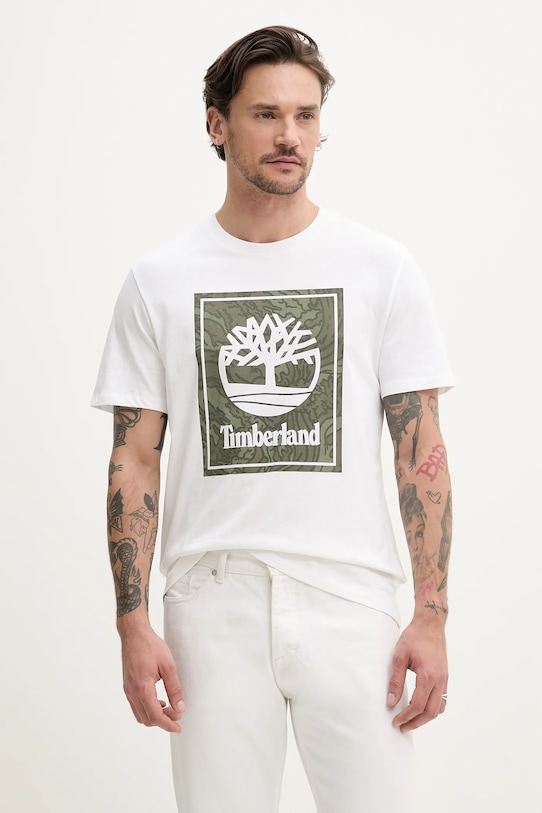 Хлопковая футболка Timberland, белый
Хлопковая футболка Timberland, белый