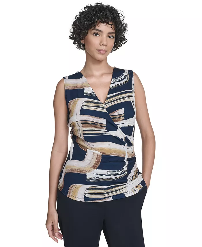 Женская блузка с принтом и вырезом-сюрпризом, со сборками Calvin Klein, мультиколор
Женская блузка с принтом и вырезом-сюрпризом, со сборками Calvin Klein, мультиколор