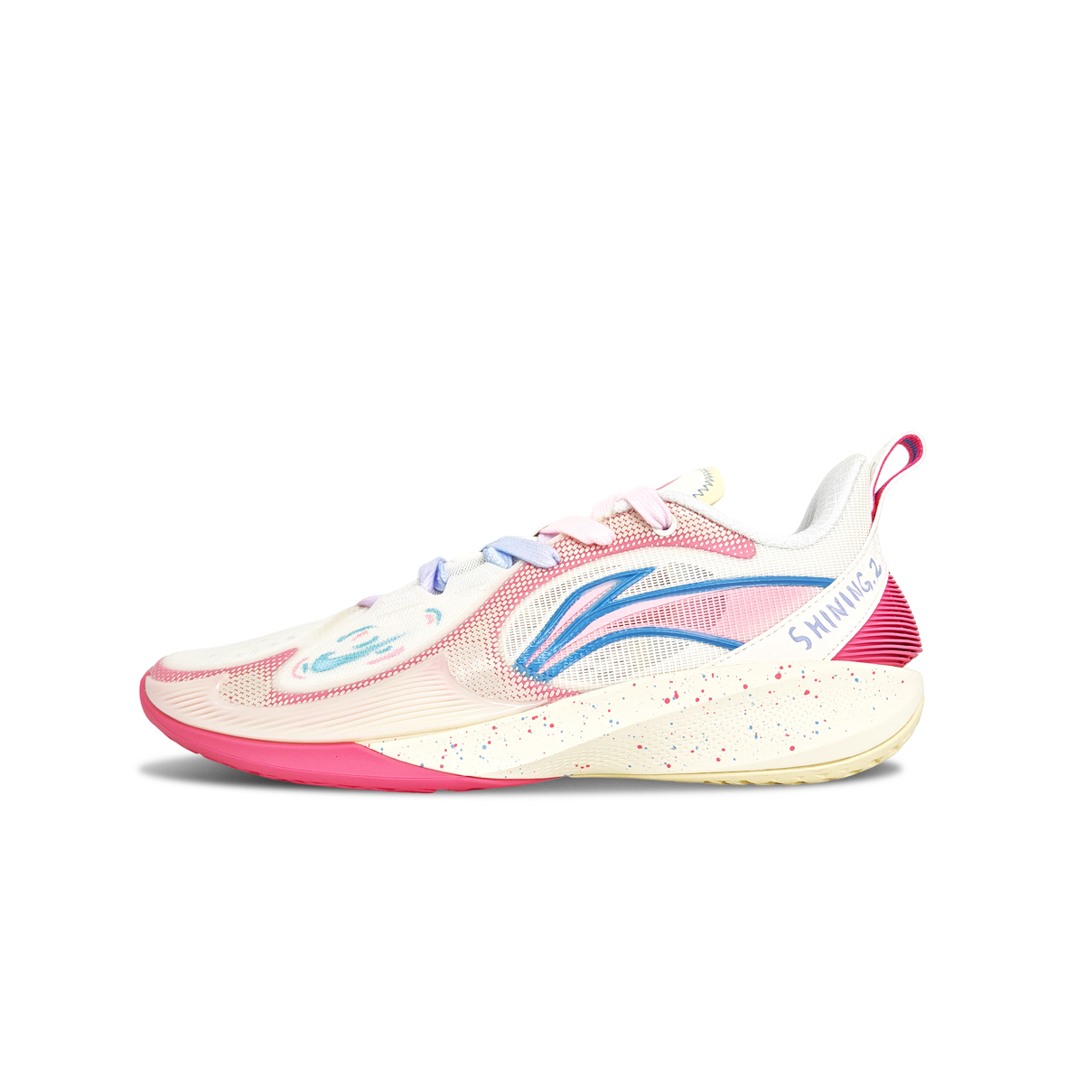 LINING ЛиНинг Спид 2В2 Амортизирующие противоскользящие балансировочные низкие баскетбольные кроссовки мужские бело-розово-голубые, цвет White Pink Blue
LINING ЛиНинг Спид 2В2 Амортизирующие противоскользящие балансировочные низкие баскетбольные кроссовки мужские бело-розово-голубые, цвет White Pink Blue