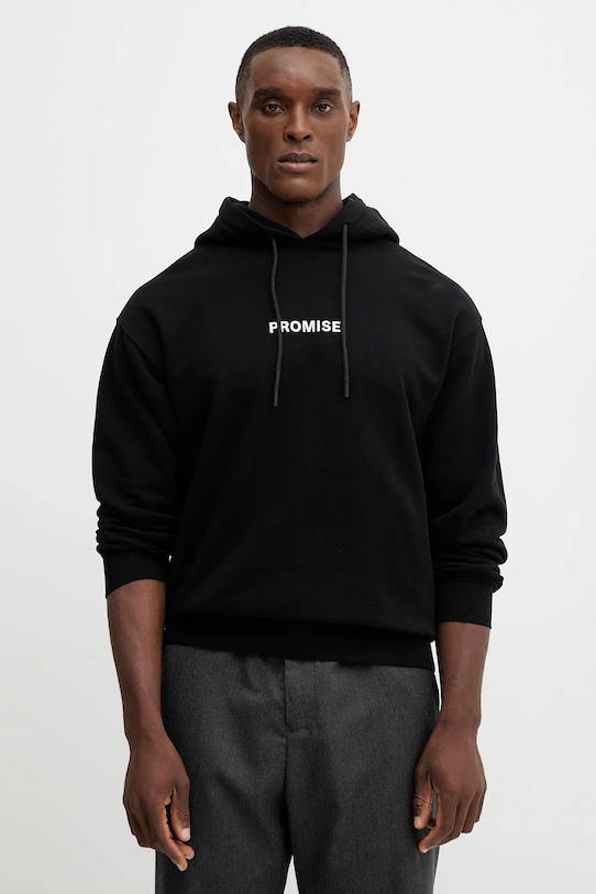 Хлопковая толстовка United Colors Of Benetton, черный
Хлопковая толстовка United Colors Of Benetton, черный