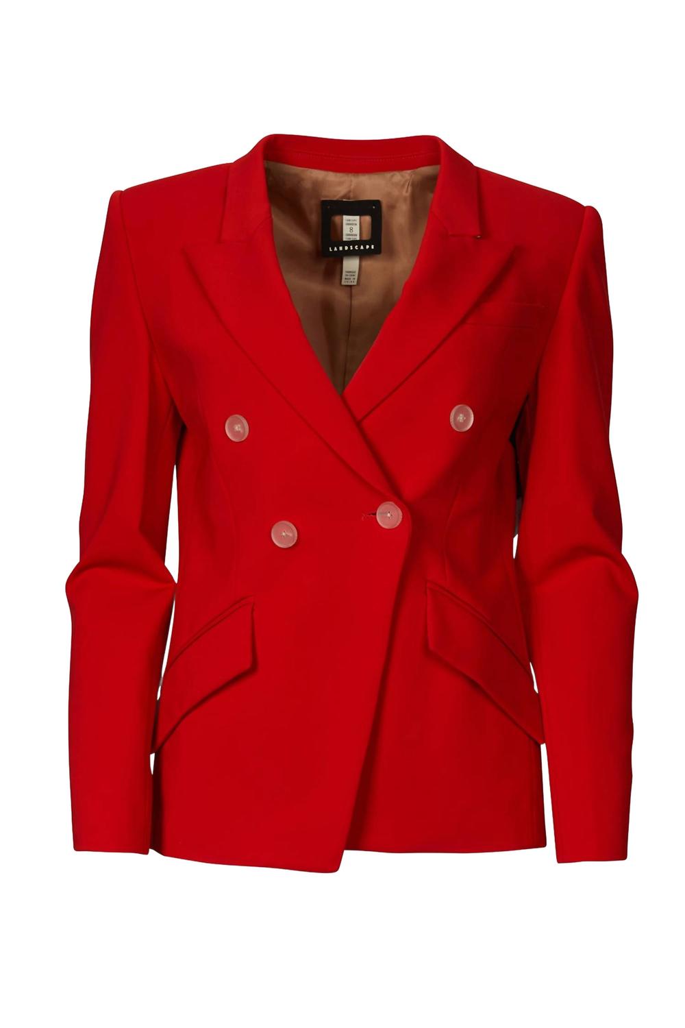 Суперматовый приталенный двубортный жакет из джерси в коралловом цвете LANDSCAPE
Суперматовый приталенный двубортный жакет из джерси в коралловом цвете LANDSCAPE