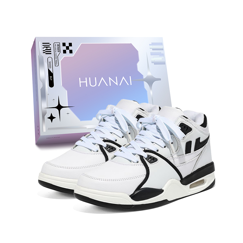 HUANAI Износостойкие противоскользящие скейтерские кеды унисекс бело-черные мидтоп, цвет White Black (Box) (Mid-Top)
HUANAI Износостойкие противоскользящие скейтерские кеды унисекс бело-черные мидтоп, цвет White Black (Box) (Mid-Top)