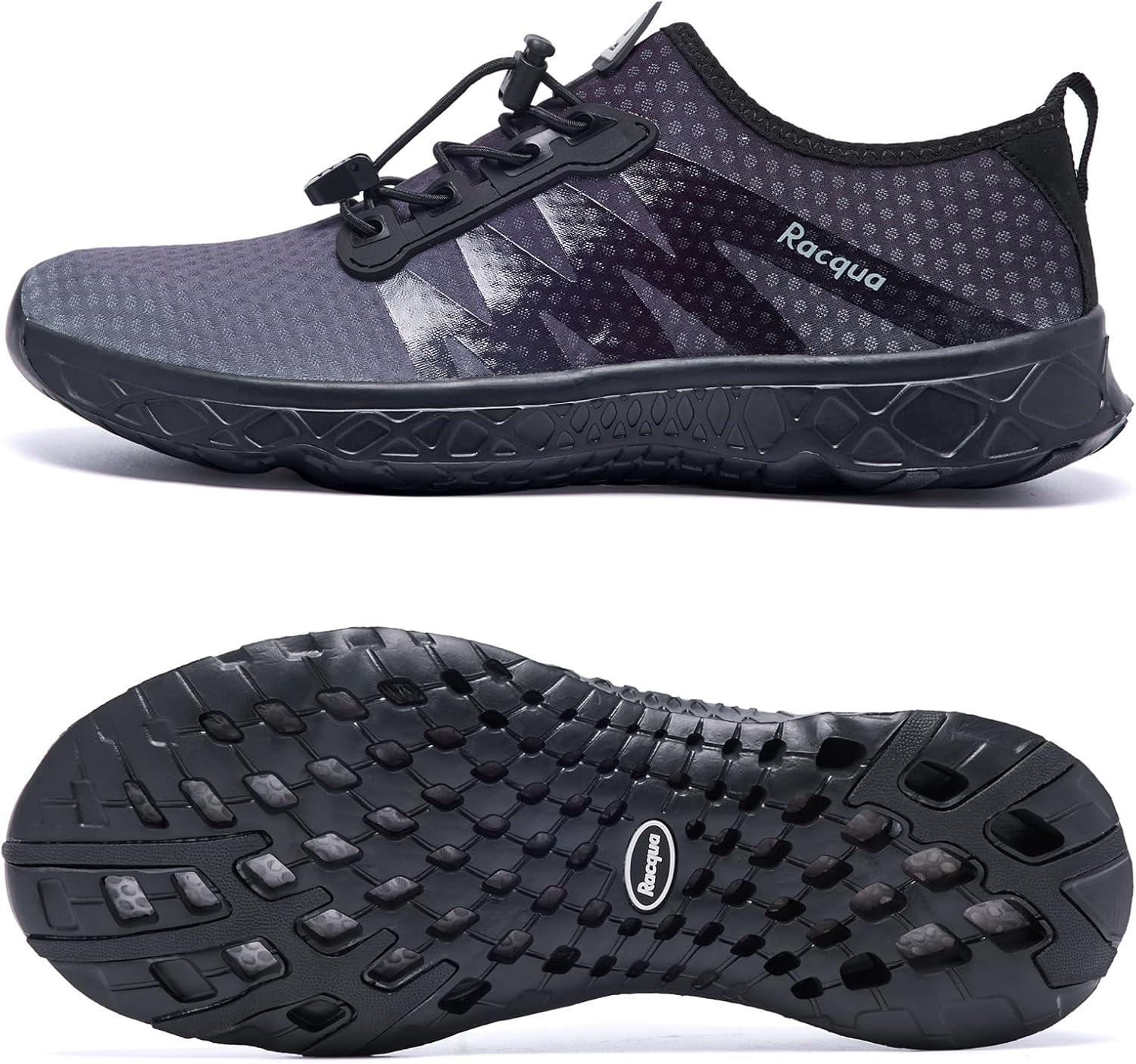 Женские и мужские водные кроссовки Racqua с дышащей сеткой, черный/серый
Женские и мужские водные кроссовки Racqua с дышащей сеткой, черный/серый