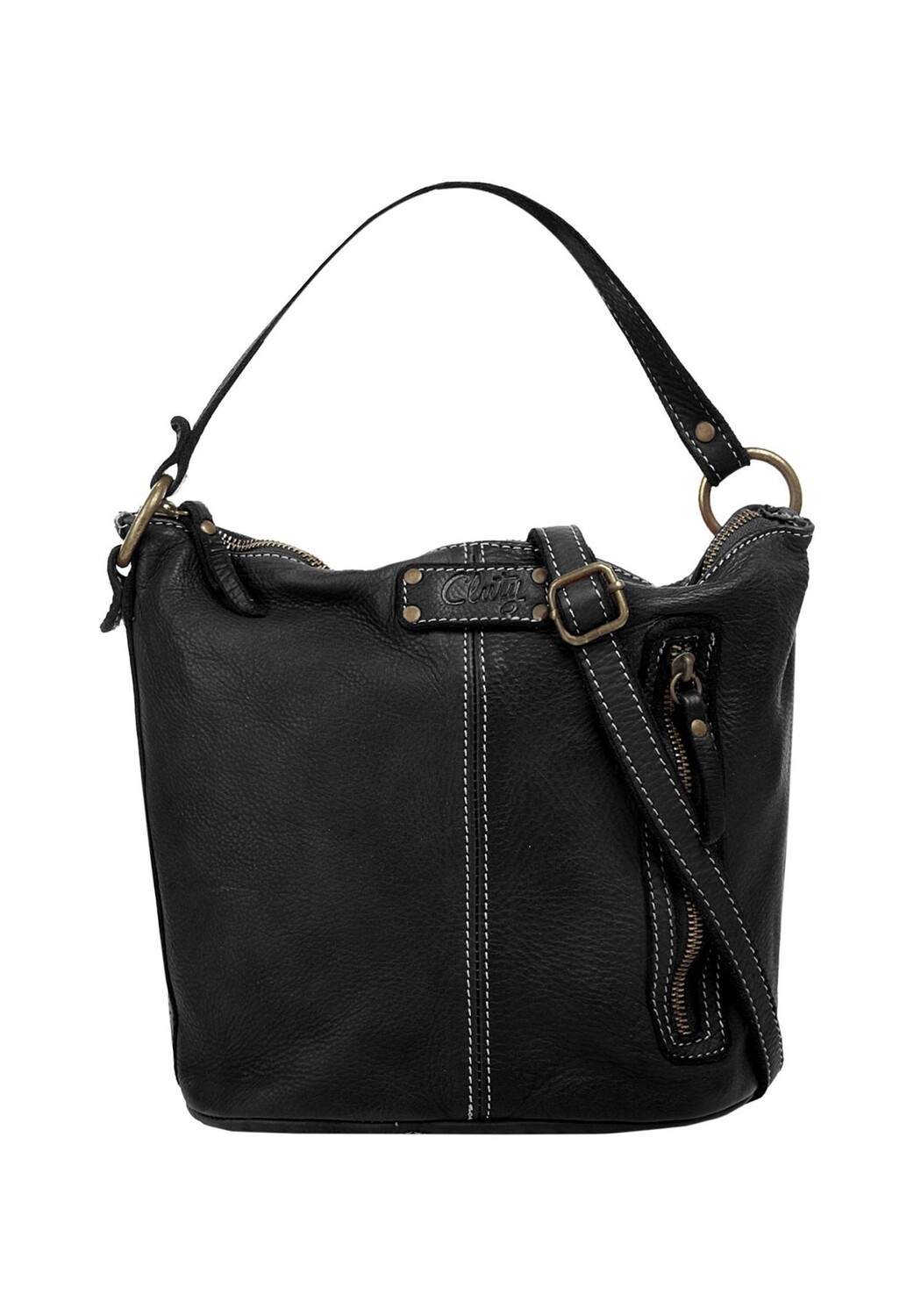 Сумка через плечо, натуральная кожа, производство Италия Cluty, черный
Сумка через плечо, натуральная кожа, производство Италия Cluty, черный