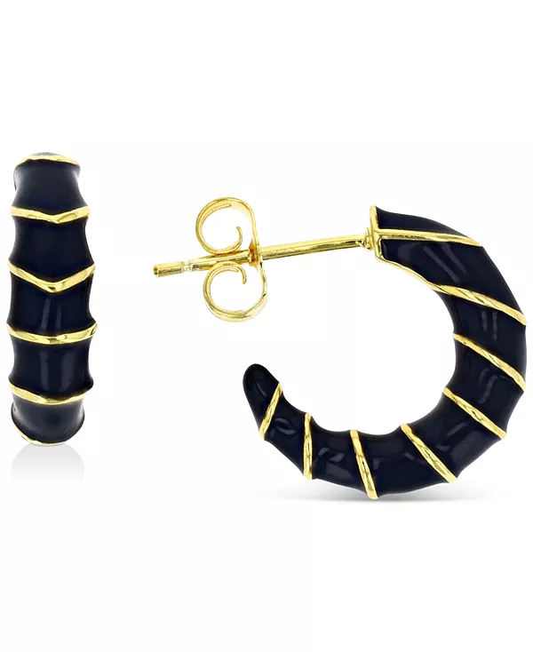 Серьги-Кольца с эмалью из стерлингового серебра или 14-каратного золота поверх стерлингового серебра, 0,63 дюйма Macy'S, black/gold
Серьги-Кольца с эмалью из стерлингового серебра или 14-каратного золота поверх стерлингового серебра, 0,63 дюйма Macy'S, black/gold