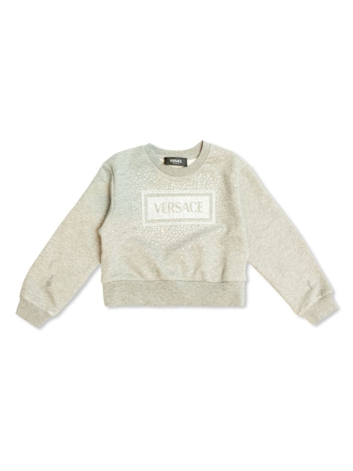 Versace Kids толстовка с аппликацией логотипа, серый
Versace Kids толстовка с аппликацией логотипа, серый